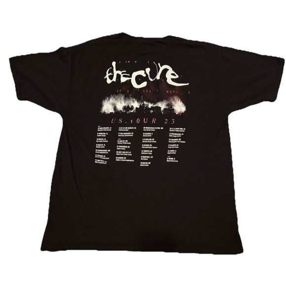 The Cure 2023 Shows of a Lost World Tour Shirt Black Band Tee XL - Picture 3 of 6